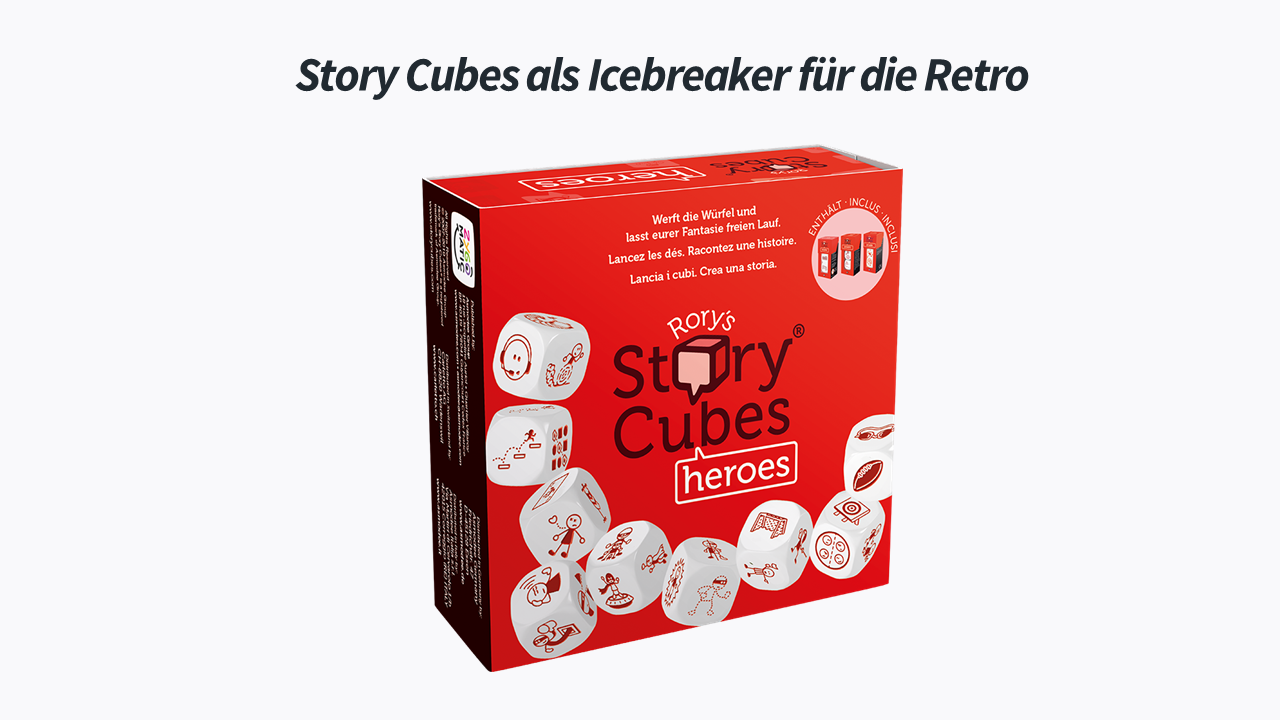 Story Cubes als Icebreaker für die Retro